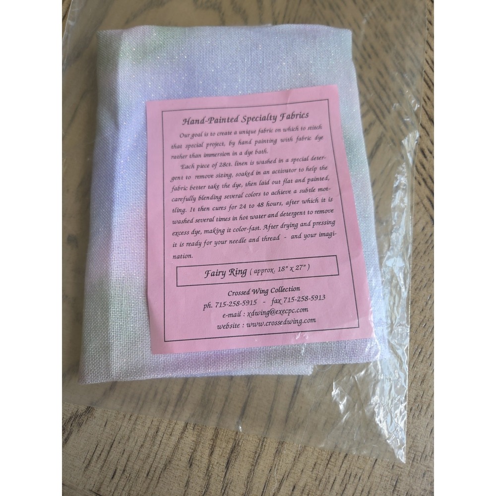 Crossed Wing Collection New cross stitch Hand Painted Specialty Fabric Linen